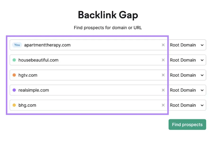 Define link gap