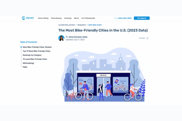 Clever - The most bike-friendly cities in the U.S