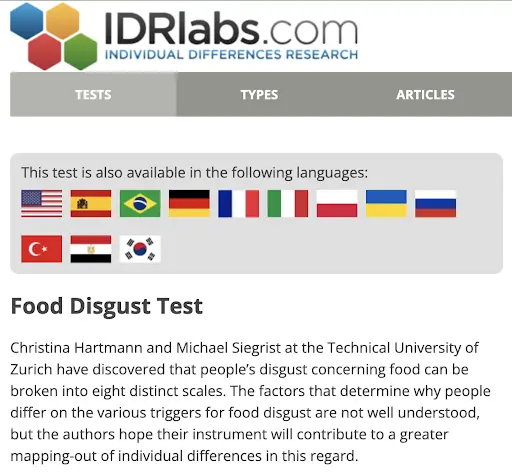 HDRlabs Food Disgust Test has generated 4,000 backlinks