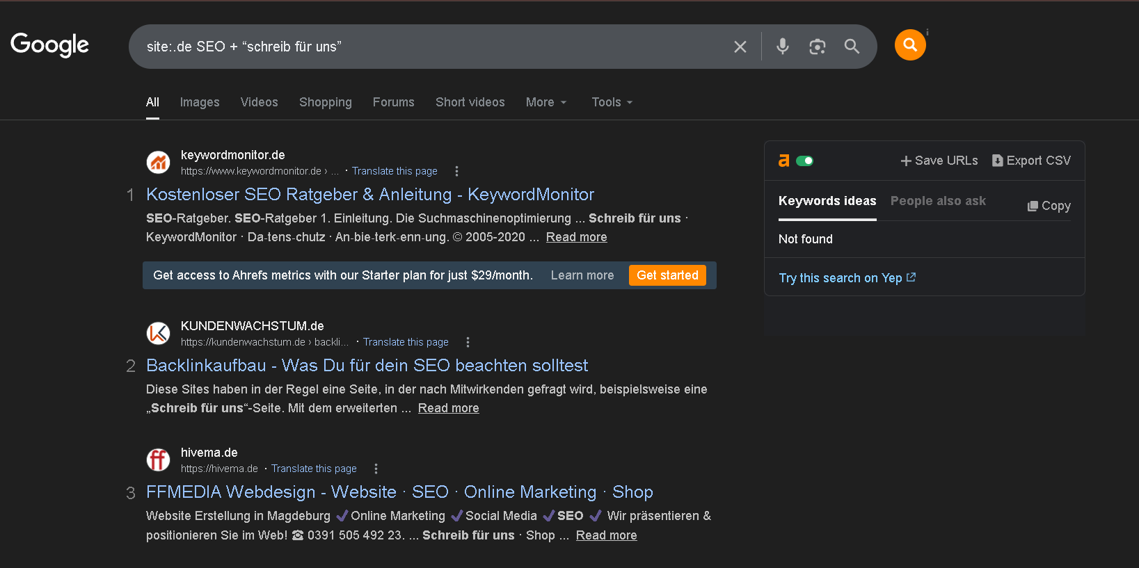 Use Search Operators for Each Target Market